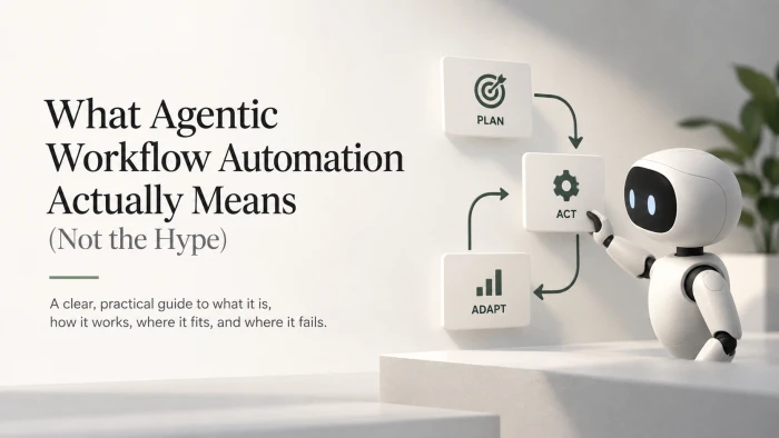 What Agentic Workflow Automation Actually Means (Not the Hype)