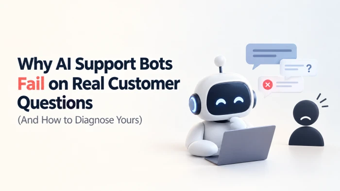 Why AI Support Bots Fail on Real Customer Questions (And How to Diagnose Yours)